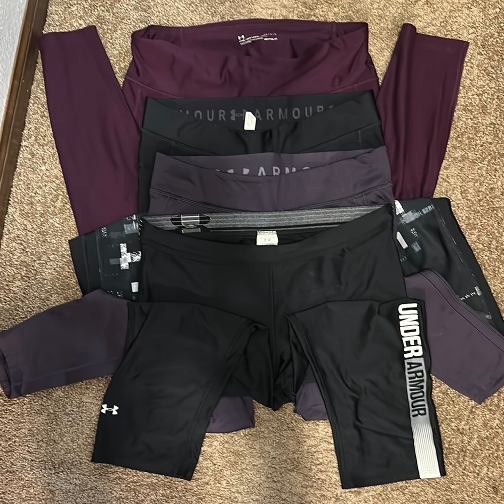UNDER ARMOUR LOT OF 4 leggings GUC-EUC,L/XL